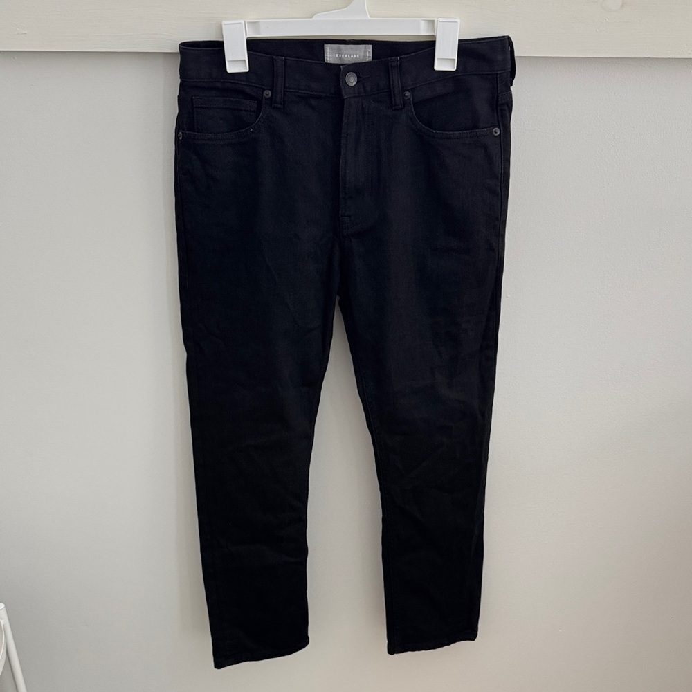 Everlane Women’s Black Stretch Jeans Skinny Ankle Minimalist Denim Size 30